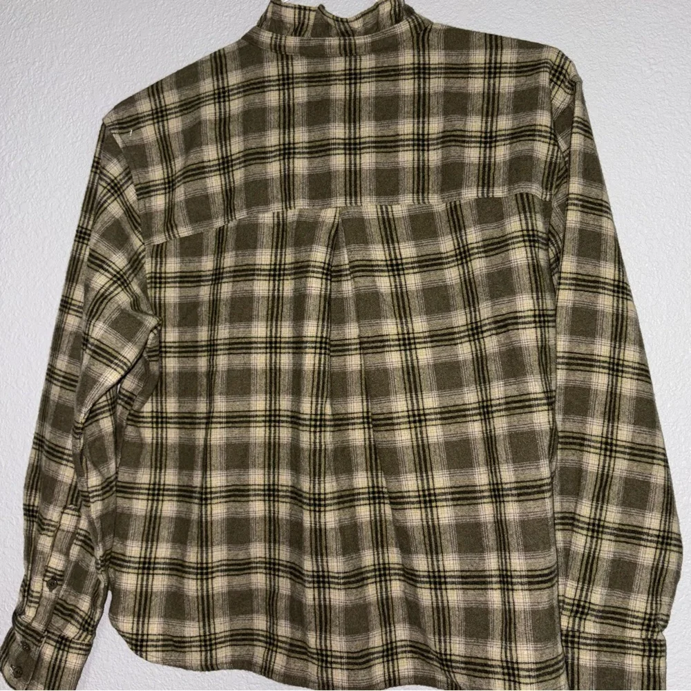 Banana Republic Plaid Shirt - Olive and Beige